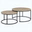 Ensemble de tables basses gigognes 2 pièces Rustic