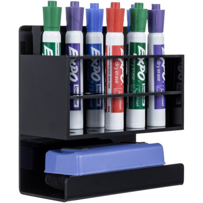 Black Marker Pen Holder Desk Organizer