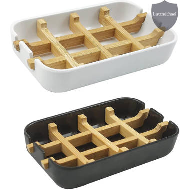 Rebrilliant 4 Pieces Natural Bamboo Soap Holder With Lid Soap Dish Drain  Foaming Net Shampoo Bar Container Soaps Bar Box Wood Soap Tray Soap Saver  Handmade Soap Case For Bathroom Shower Kitchen