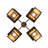 4 - Light Craftsman Brown Unique/Statement Pendant