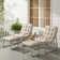 Patio Lounge Chair With Ottoman, Outdoor Egg Chair With 4" Thick Cushions, Set Of 2