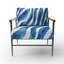 Chaise à accoudoirs rembourrée Zebra-108432861-112840426