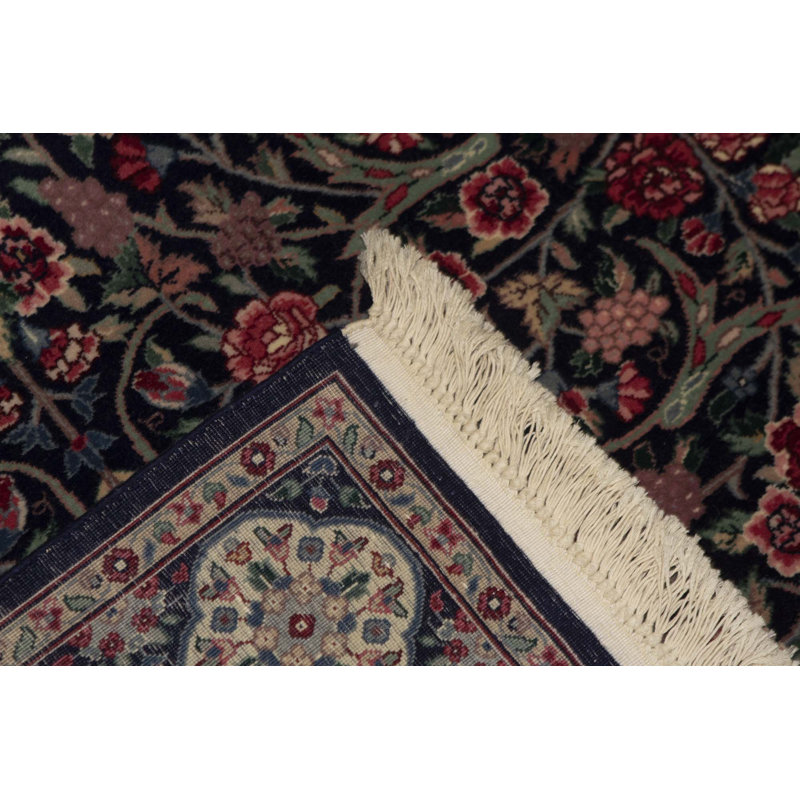 Hand-Knotted High-Quality Navy Area Rug