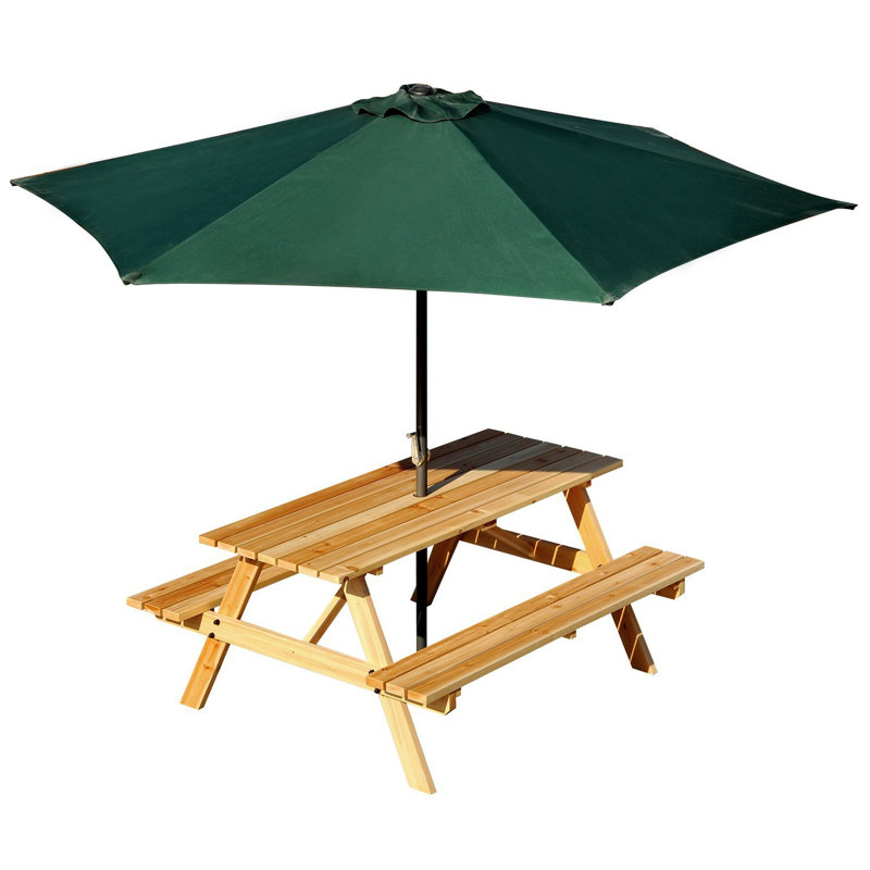 Chagford 4 - Person Wood Patio Dining Set with Rectangular Table