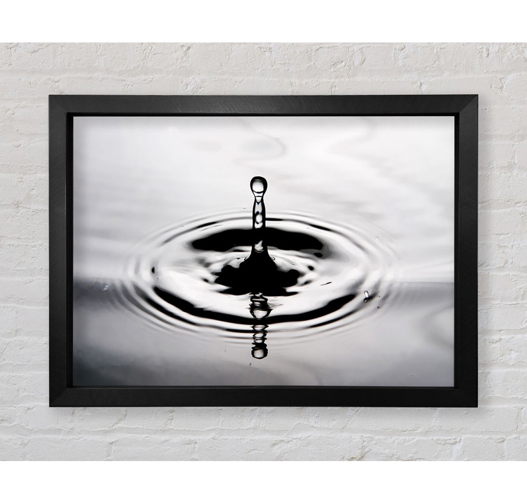 Grey Water Splash - Einzelner Bilderrahmen Kunstdrucke