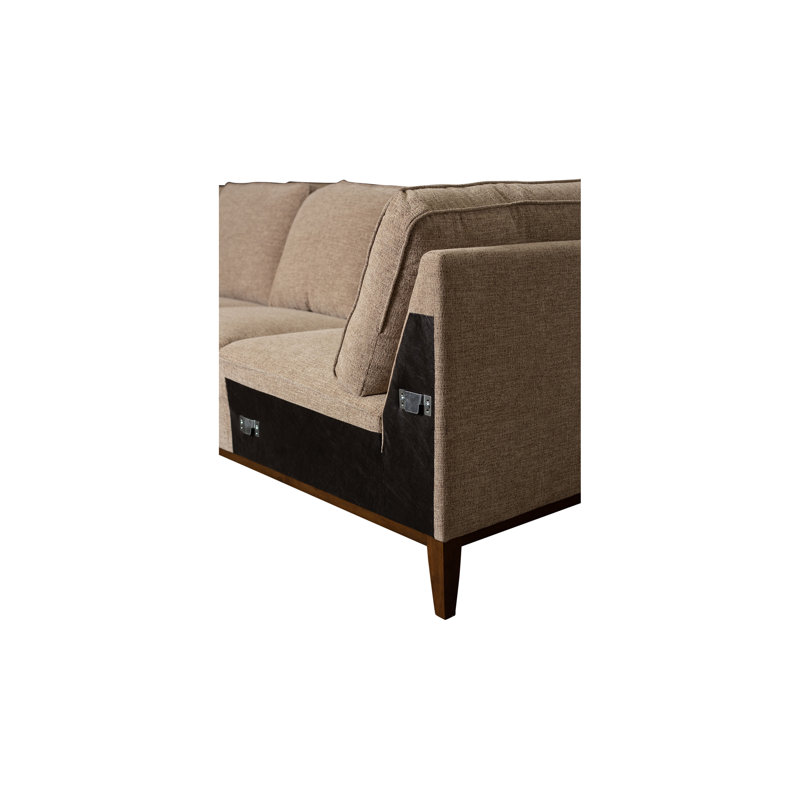 Canapé modulaire en L 78 po Glendive