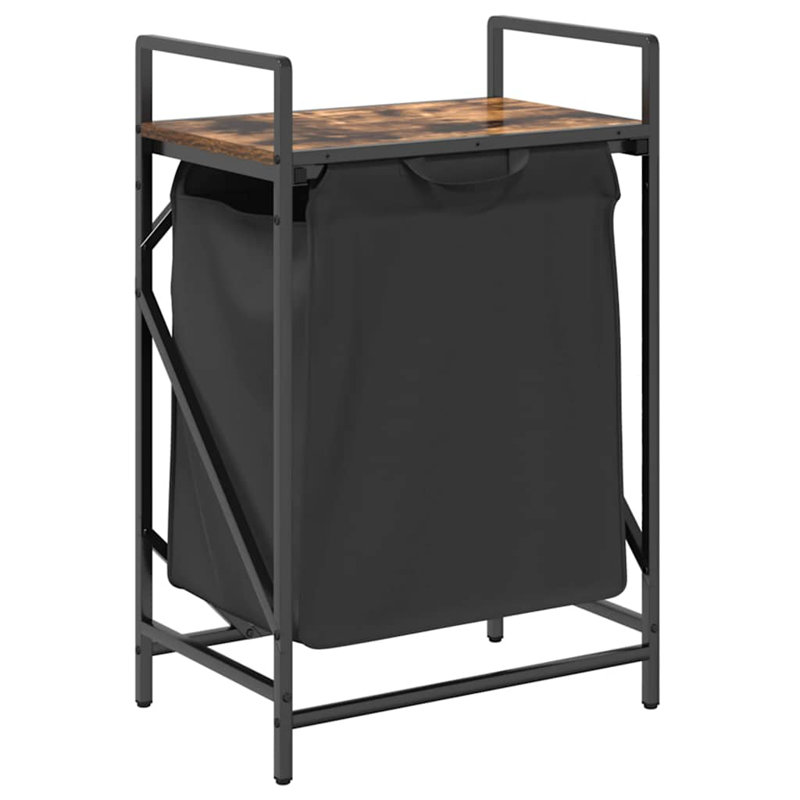 Laundry Cart, Rustic Brown