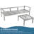 Cleste 79.13'' Aluminum Outdoor Patio Sectional Set