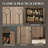 2 Door Accent Cabinet,Solid Wood Storage Cabinet with Adjustable Shelf-1305800467-1306330631