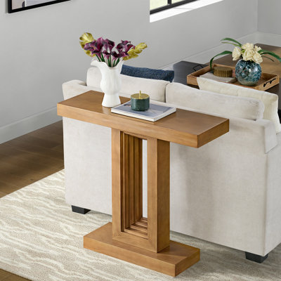 Pismo 36-Inch Solid Wood Console Table, Oak