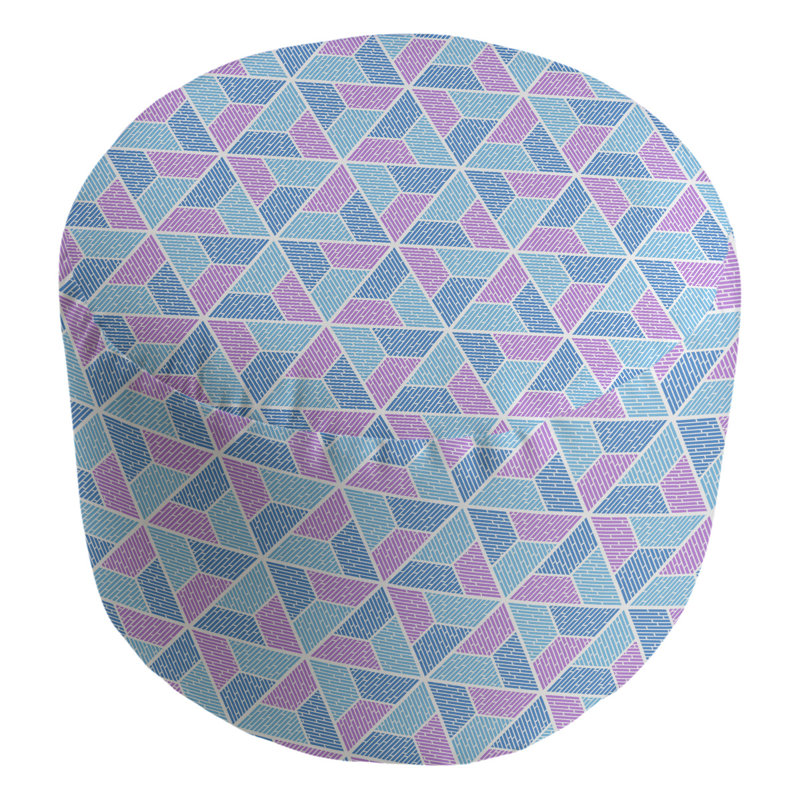 Repose-pieds Avicia, Rose / bleu espace