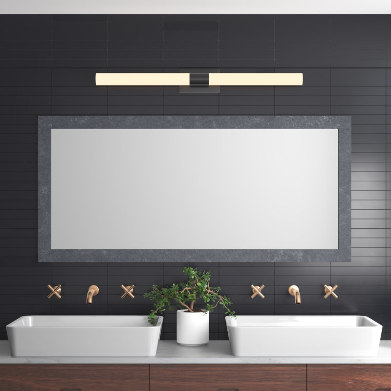 Kozan Engineered Wood Flat Wall Mirror, 31.5 x 67.5