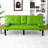 PVC Leather Convertible Futon Sofa Bed-1187448367