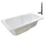 Baignoire de trempage en acrylique 60 po x 32 po, drain inclus-97544484