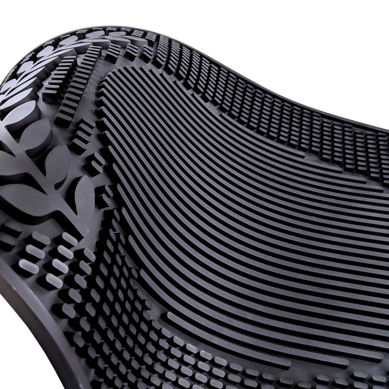 Large Black PVC Oval Bar and Dish Drying Mat