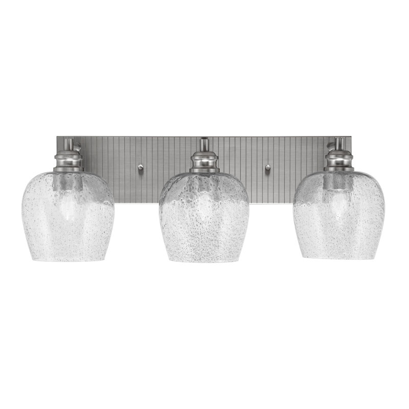 Éclairage pour meuble-lavabo 3 lumières Arrie, Nickel brossé