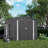 Comhoma Shed Outdoor Storage Shed Metal, Lockable Doors Tool Sheds With Sloping Roof, Steel Garden Shed With Air Vent For Backyard, Patio, Lawn, Poolside(Grey,6'X4')-124890433-124890435