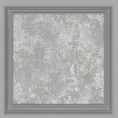 SAMPLE-Fresco Urban Texture Grey Panel Wallpaper