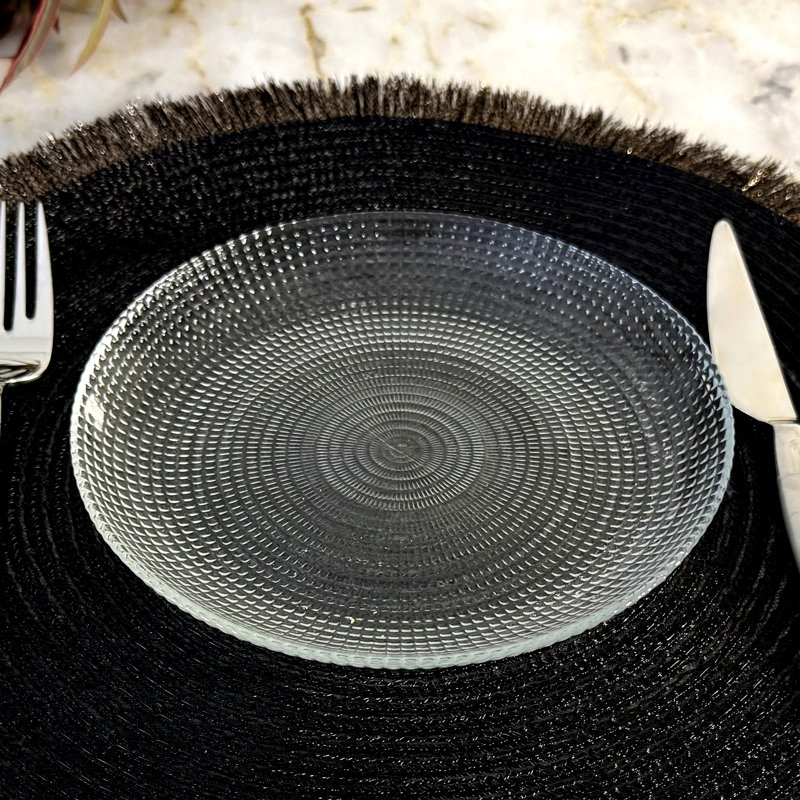 Mackai Glass Salad Plate