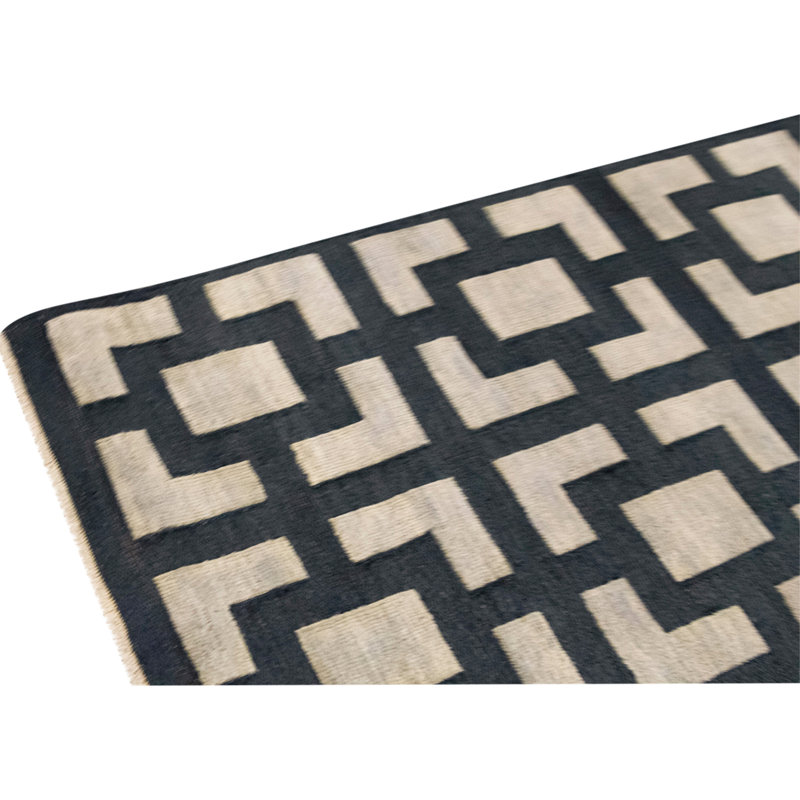High-Quality Hand-Knotted Blue Area Rug