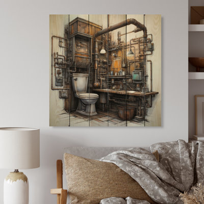 " Toilet Industrial Chic Mixed I "