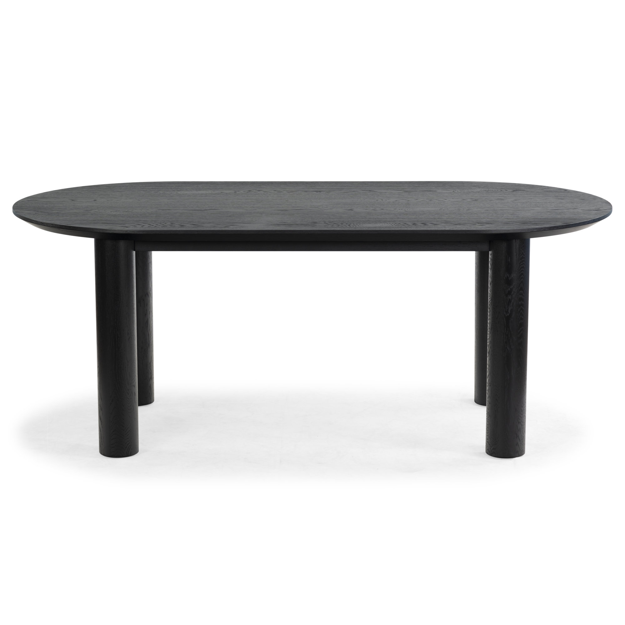 Sofiette Wood Oval Dining Table, Black