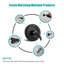 SKOWLL Ensemble de robinet de douche mural pour robinet de douche noir