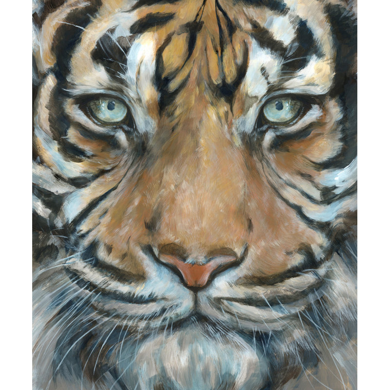 Wildcat I Painting by Jacob Lincoln, Glass Coat, 29" H x 24" W x 1.5" D