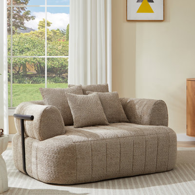Méridiennes intérieures à compression, chaise moderne à boucles 64 pouces pour la maison