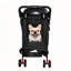 Poussette pour animaux de compagnie pour petits chiens et chats - Poussette de voyage pliable avec panier de rangement, auvent en filet respirant et roues à glissement en douceur, transporteur léger pour animaux de compagnie pour la marche, les visites de Vet et les aventures en plein air