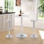 Table de bar ronde de 23,6 po, table de bar à hauteur réglable, table de bar moderne avec plateau en MDF et base en métal, table bistro convenant au café, îlot de cuisine, comptoir de bar-116159064-116159063