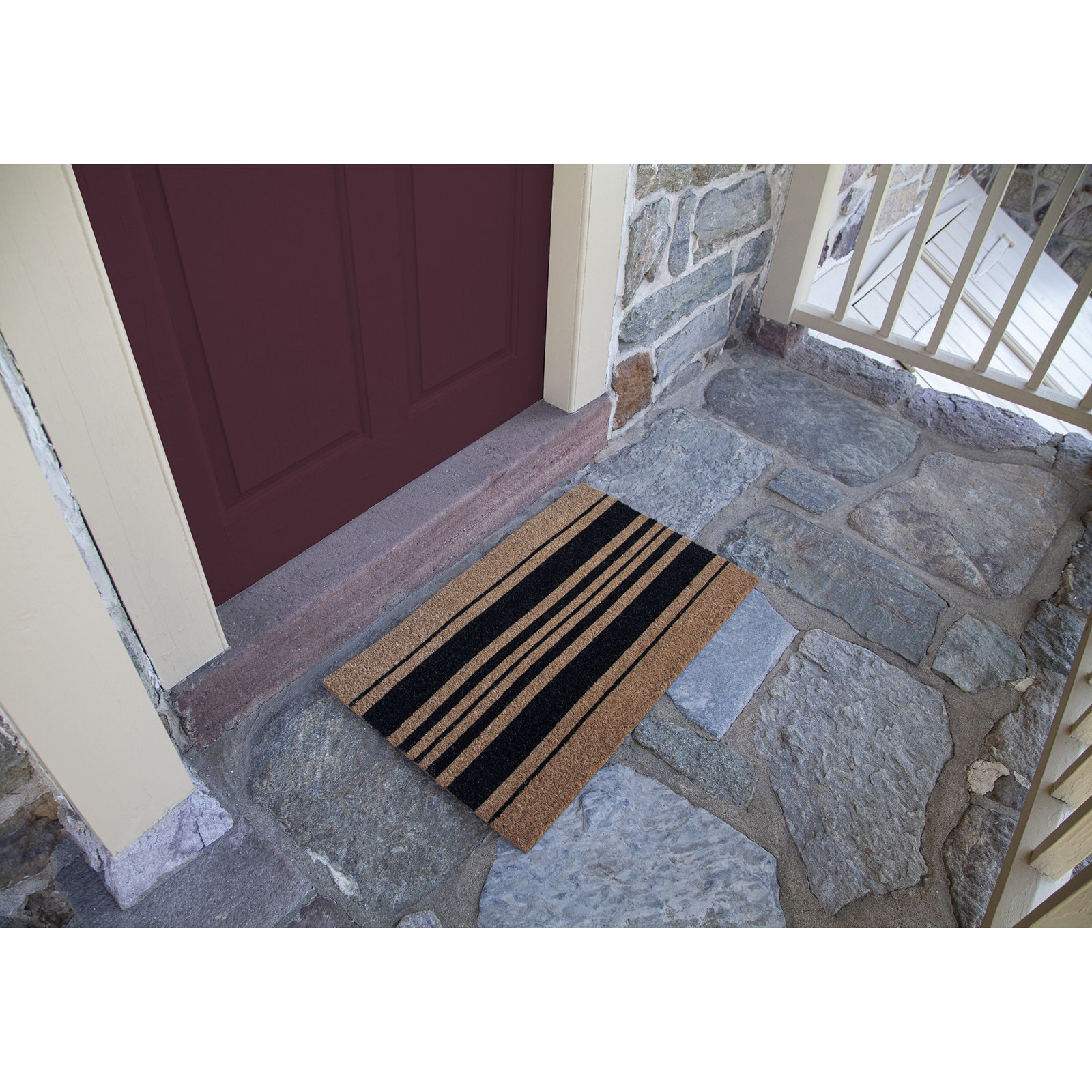 Bold Stripes Non-Slip Doormat, 18" W x 30" L