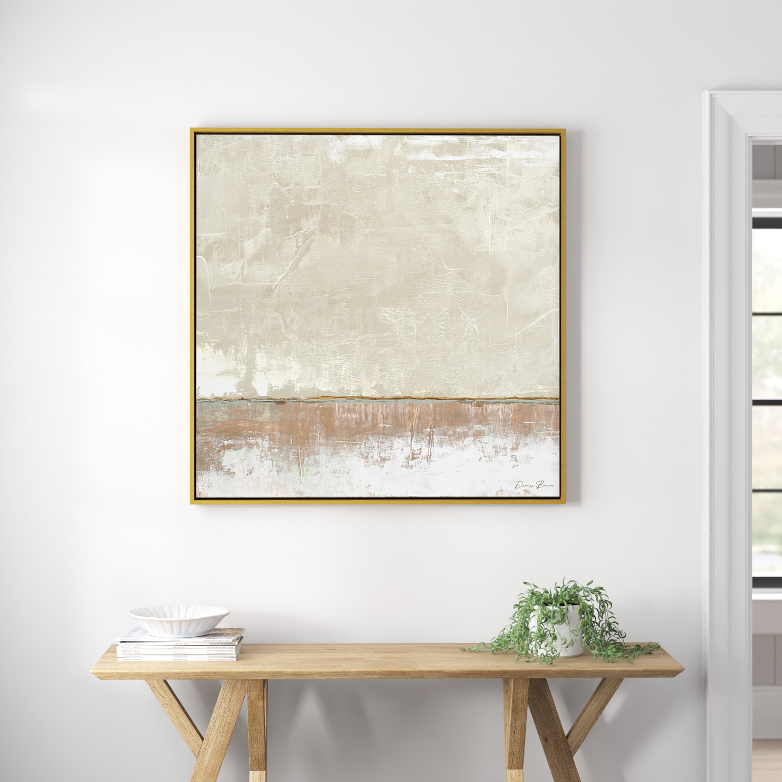 Delevan "Better Days II" Print, 37.5" H x 37.5" W, Gold