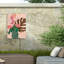 Bolologic feuilles 6 roses sur impression sur toile-98044106