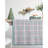 Plaid Cotton Tablecloth with Pom Pom Trim