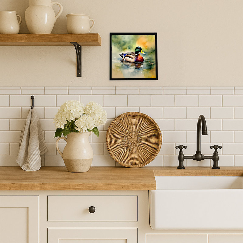 Mallard Framed Metal Print