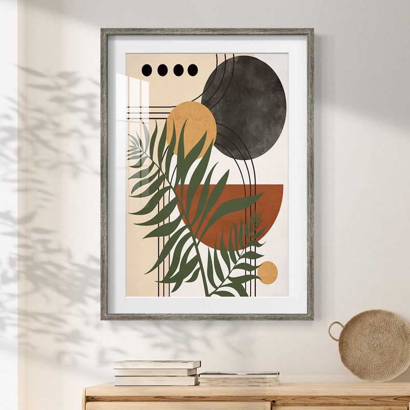 Contemporary Palm II - reproduction encadrée