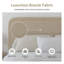 Ensemble de lit plateforme tapissier avec 2 tables de chevet fermières Boucle - Ensemble de chambre à coucher 3 pièces-567096256-567096257