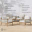 Chaise de patio avec coussins Rydell