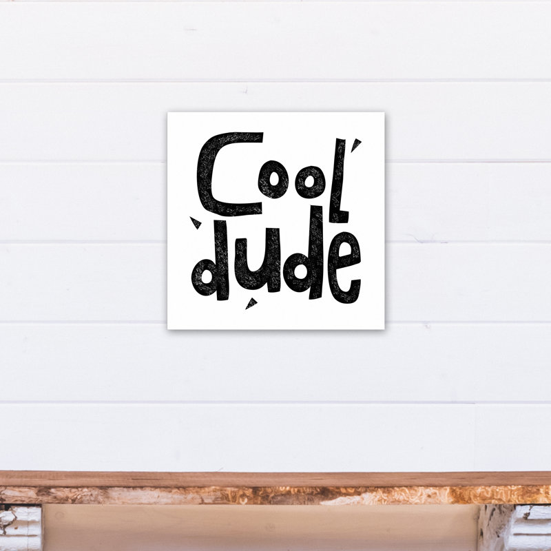« cool dude », art encadré Malveaux, Toile tendue, H 16 po x l 16 po x P 1,25 po