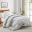  Édredon en fibre de duvet synthétique toutes saisons doux - Insert de couette douillet et moelleux avec pattes de coin pour un ajustement sûr-1826080992-1795865162