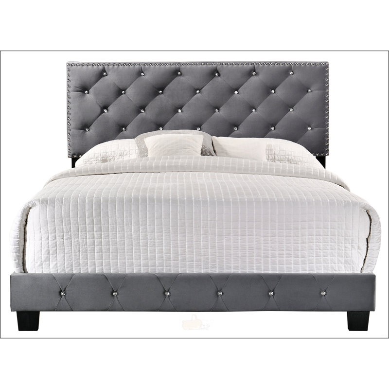 Sophisticated Gray Queen Bed