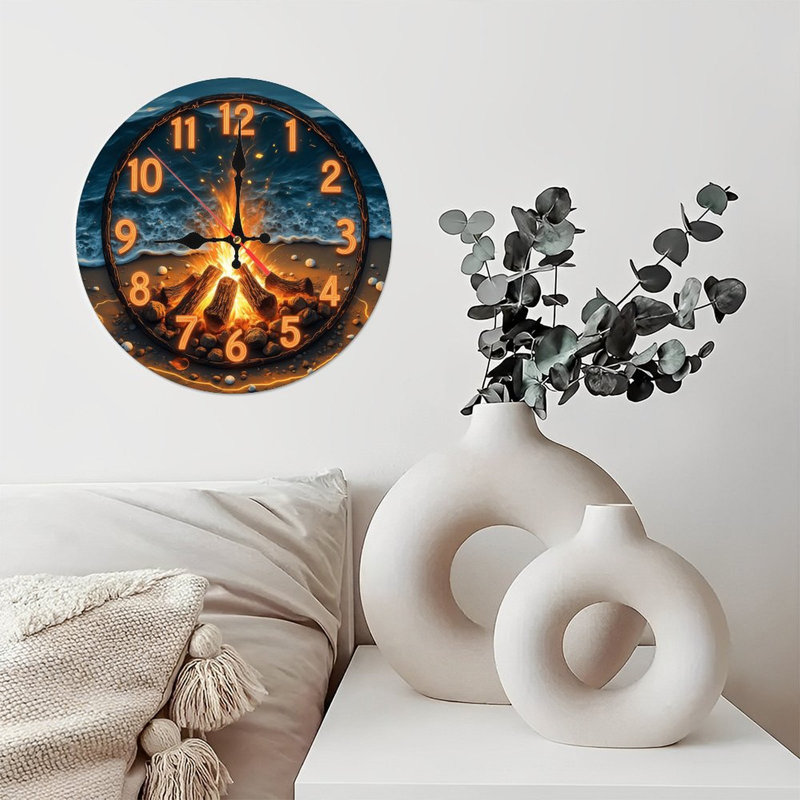 Décoration murale horloge de plage Beach