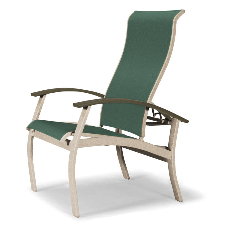 Chaise de patio Askar, Beachwood, Désert texturé, Vert forêt 22D Sunbrella® vert