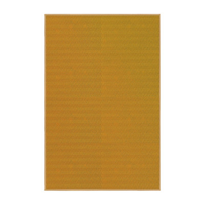 Tapis jaune en laine