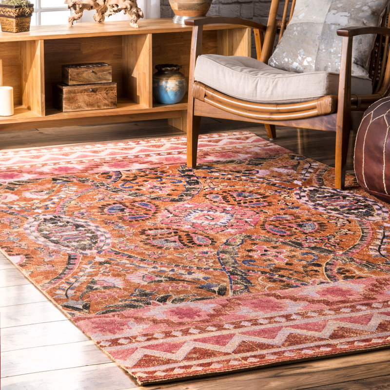 Tapis multicolore en jute / sisal Mud Lake, Rectangle 9 pi x 12 pi