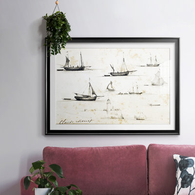 " Boats And Jetty, 1857 "
