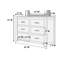 Commode double l 6 po Braylea