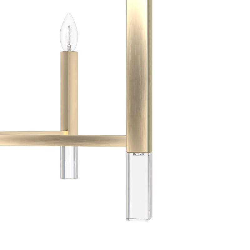 Sunjai 12 Light 3-Tier Sputnik Modern Linear Chandelier, Alturas Gold