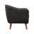 Jakyan 30" Mid-Century Modern Accent Chair with Textured Fabric Upholstery, Channel Stitched Back, Foam over Pocket Coils-1245191575